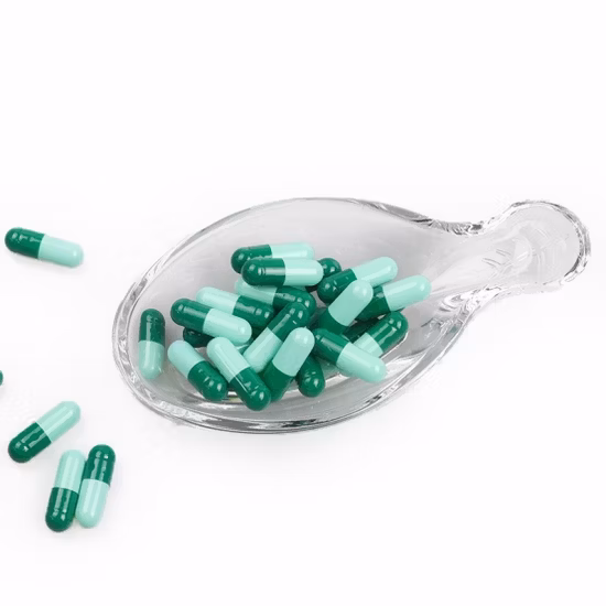 Cápsulas duras de HPMC vazias tamanho 0 Cápsulas de ouro pérola