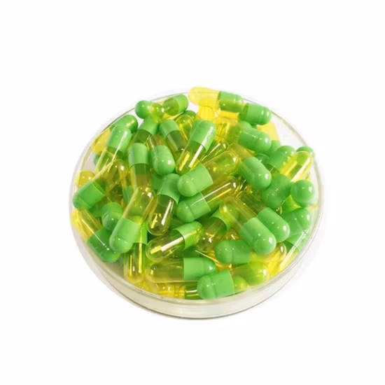 Cápsula de Celulose Vegetal Farmacêutica para Saúde Cápsula de Amido Cápsula de Gelatina