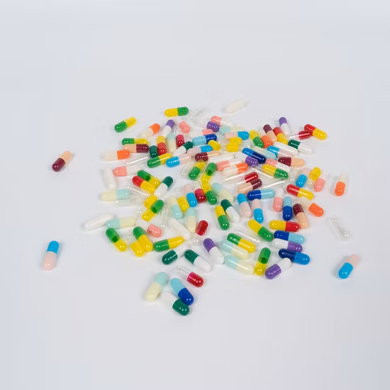 Cápsulas de gelatina duras vazias tamanho 000 tamanho 00 tamanho 0 preço de fábrica