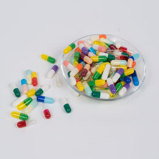Cápsula dura de gás de hipromelose halal de venda quente de cor branca
